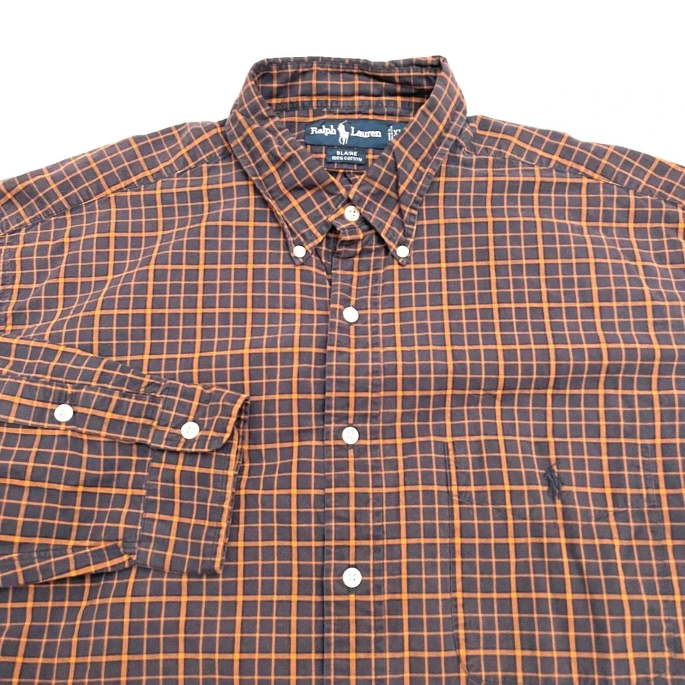 Vintage Polo Ralph Lauren Blaire Long Sleeve Shirt Button Down Shirt XL Plaid